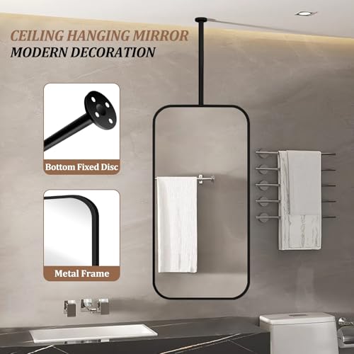 Miroir flottant plafond perche sur mesure finition premium - 5