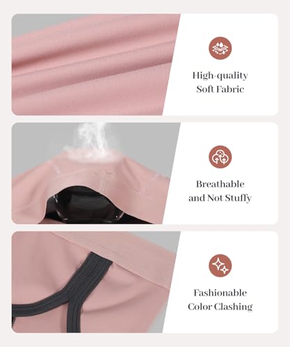 Carer Soft Leakproof Briefs for Women - 3 Pack Leak Proof Menstrual Panties, High Absorbent Period Panties for Heavy Flow, Menstrual & Bladder Leakage(Pink, XL) — view 6
