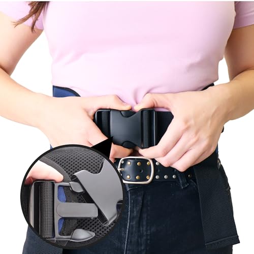 PEPE Mobility Transfergurt mit 7 Griffen, Hebehilfe für Senioren, Transferhilfe für Rollstuhl und Bett, Pflegehilfsmittel für Patienten bis 135 kg, Blau