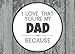 I Love That You're My Dad: Prompted Fill In Blank I Love You Book for Fathers; Gift Book for Dad; Things I Love About You Book for Dad, Dad ... or Son (I Love You Because Book) (Volume 25)