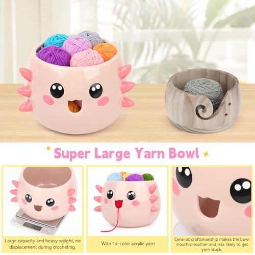 50% Off Coopay Axolotl Yarn Bowl with 14 Yarns