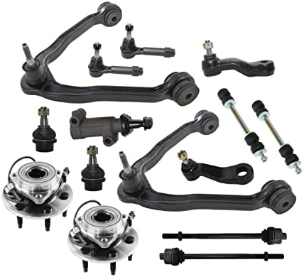 15 Pc Suspension Kit Tie Rod Ends & Control Arms, Ball Joints & Sway Bars Wheel Bearing and Hub Assembly