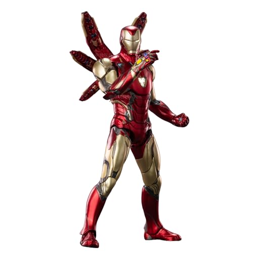 ZD Toys Figurine Iron Man Mark 85 de 17,8 cm avec lumières, pièces interchangeables, objets de collection de qualité supérieure, matériau en PVC durable, cadeau...