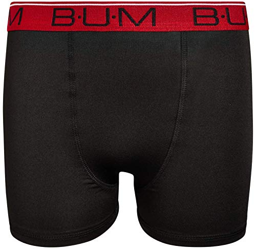 B.u.m. Equipment Boys’ Underwear – 6 Pack Performance Boxer Briefs (Size: 8-18), Size 8-10, Black/Red/Multi #TOP2