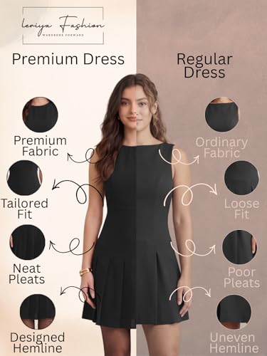Image of Leriya Fashion One Piece Mini Dress for Women | Western Stylish Midi Party Outfits Dress for Woman | Western Summer Mini Casual Wear for Beach Events, Date & Evening Look