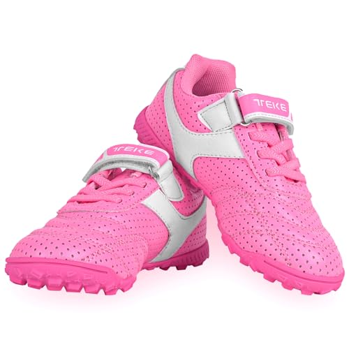 Linkidea Kids TF Soccer Shoes No Laces, Laceless Turf Soccer Cleats for Unisex-Child4
