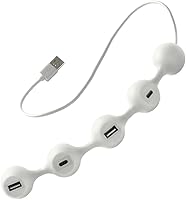 Vista 9 de LEXON PEAS HUB 2 Hub de 4 puertos, carga 2 x USB, 2 x USB-C 2 teléfonos inteligentes simultáneamente, cable interno de cobre LD143DR, rojo oscuro