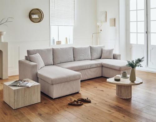 Canapé U Cyrus 7 places convertible coffre Best Mobilier