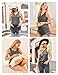 Ekouaer Women's Maternity Nursing Tank Tops 3pcs Sleeveless Breastfeeding Shirts Summer Button Pregnancy Clothes Black/Grey/Orange Small