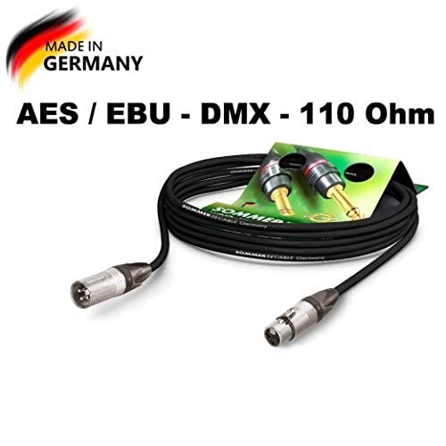 Sommer Cable AES/EBU - DMX512 110 Ohms SC-Binary 234 MKII XLR NC3MXX / XLR NC3FXX Neutrik, schwarz (10m)