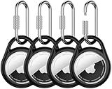 Waterproof Holder for AirTag Keychain, 4 Pack - Secure & Durable Case for Apple AirTag