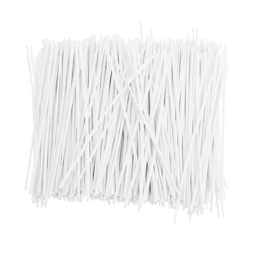 HOMSFOU 1000pièces Attaches Torsadées Plastique Serre-câbles Réutilisables Attaches à Câbles Et Fils Métalliques