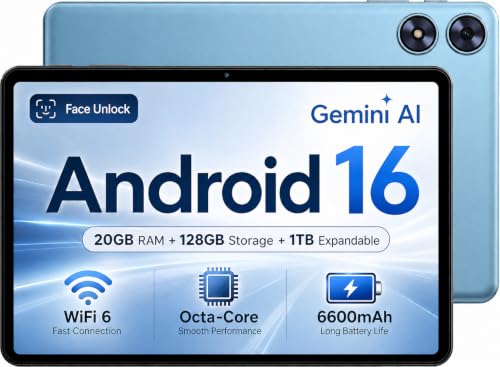Image of SVITOO Android Tablet 10 Inch, 20GB RAM 128GB ROM Expandable WiFi 6 Blue