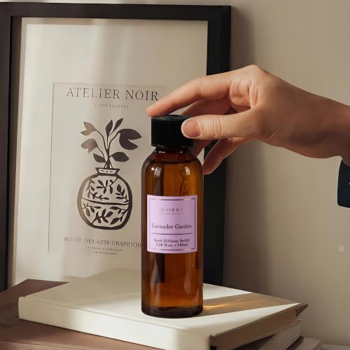Image of COCORRINA Lavender Garden Reed Diffuser Refill, 3.38 fl oz, 6 Reeds