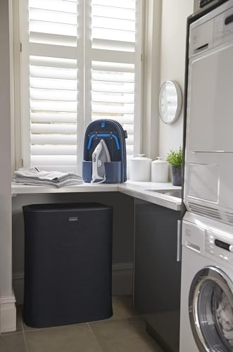 Joseph Joseph Tábua de passar roupa dobrável Pocket Plus para mesa compacta, preto/azul
