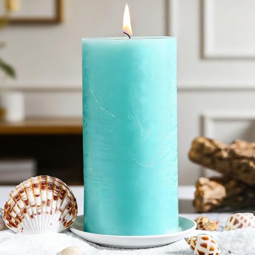 Ocean Breeze Coastal Pillar Candle