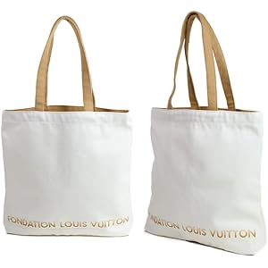 LOUIS VUITTON FONDATION トートバック　ホワイト Amazon | 内ポケット付モデル Fondation Louis Vuitton ルイ