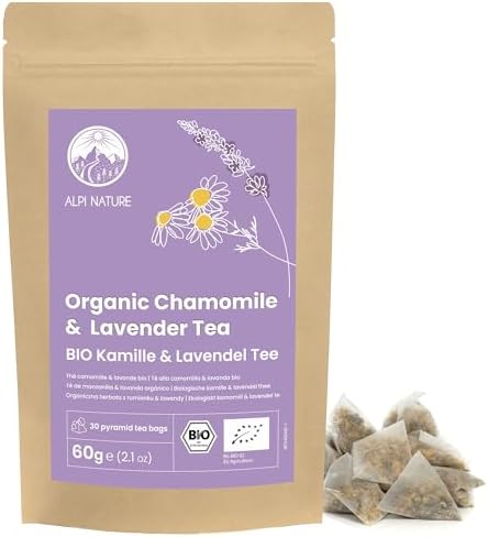 Alpi Nature Manzanilla-Lavanda Infusión Orgánica, 30 Bolsitas de ...