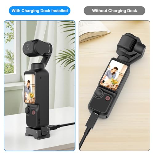 Base de carga para DJI Osmo Pocket 3 ideal para vlogs de viaje y grabación vertical 7