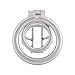 TERNENCE Ergonomic Design Chastity Device Male Virginity Lock Chastity Belt Adult Game Sex Toy S145 (1.77 inch / 45mm)