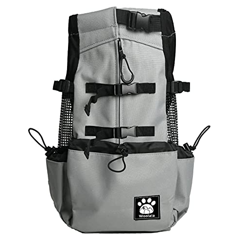 Borsa per cani da 1 a 25 kg con design a testa fuori, zaino ventilato per cani di piccola e media taglia, trasportino quotidiano per cuccioli per passeggiate all'aperto sicurezza/comodo/leggero
