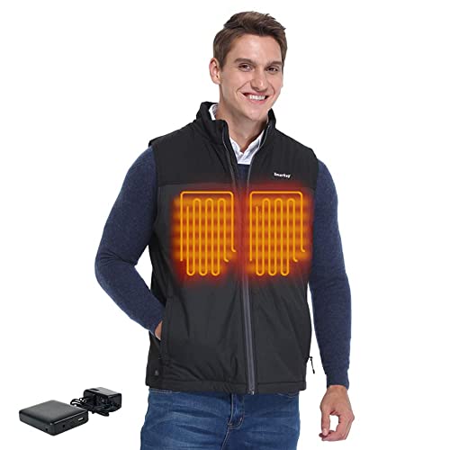 Smarkey Heated Jacket Vest For Men Hunting Fishing Golf With 1Pcs 7.4V 5200Mah Battery And Charger (M) #TOP1
