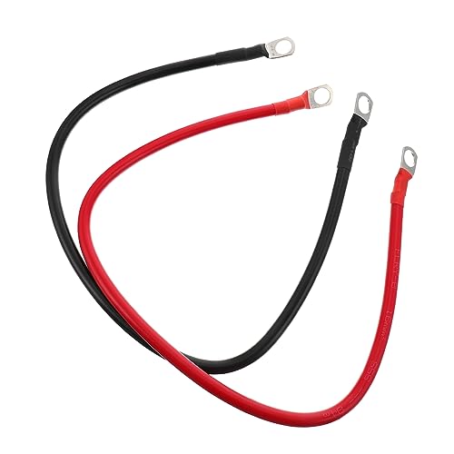 Abaodam 2 Piezas La Batería Está Conectada Al Cable De Desconexión De La Batería Cable De Batería para Terminales Abrazadera Cables De Batería Agarradera Auto Fuerza Goma Blanda