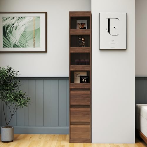 Gecheer 70.87 Inch Tall Bookshelf with 10 Cubes and 3