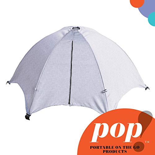Summer Pop ‘n Play Full Coverage Canopy for Playard, Grey – Lightweight Play