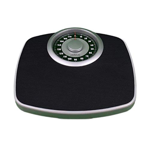 Waage für das Körpergewicht, analoge Personenwaage, mit Rutschfester Oberfläche, mechanischer Waage mit großem Zifferblatt, hochpräzise Messung, 120