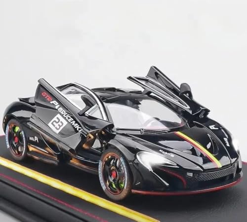 Image of PLUSPOINT Die cast Metal McLaren P1 GTR 1:24 Toy Car Collectible,Vehicle Doors openable with Lights and Sounds,Pull Back Decoration Model Car Toy for Adults Kids Birthday Gifts
