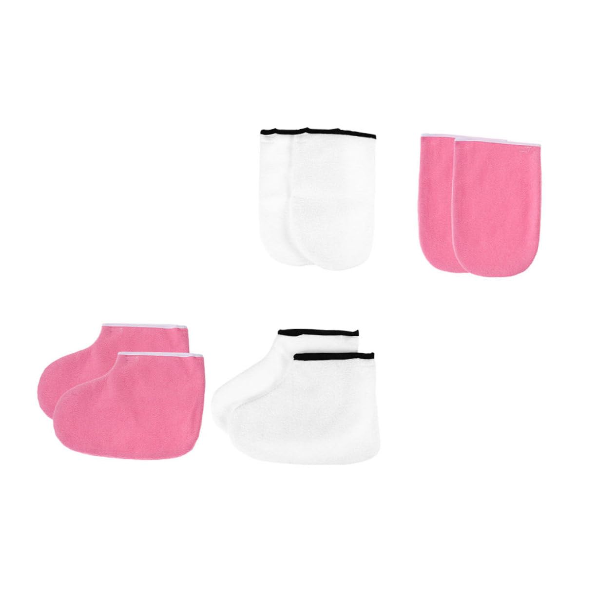 FRCOLOR Calcetines Térmicos de Cera para Manos y Pies, 2 Pares, Poliéster y Algodón, para Spa y Cuidado Parafina