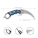 VULTURE CRAFTS CLUB, Damascus steel Handmade Knife, Survival claw Tactical teeth Knife Double edged sharp, Fixed Blade Knife With Sheath, Curved knife