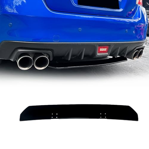 BlissBalance スバル WRX S4 STI VAG VAB型 2014-2021年 リアディフューザー リアパンバースポイラー エアロ パーツ カスタム アクセサリー 外装 ABS 1P 取付簡単(ピアノブラック)