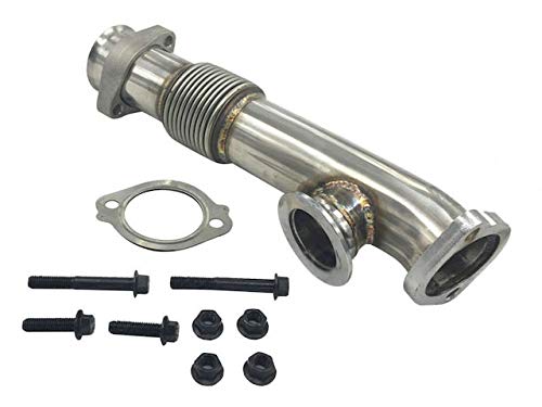 Right Passenger Side Turbocharger Up-Pipe (From Manifold to Y-Pipe) - Compatible with 2004-2005 Ford F-350 Super Duty 6.0L V8 Diesel
