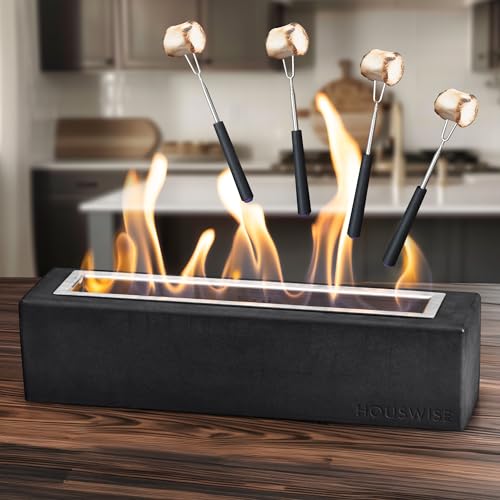 Tabletop-Fire-Pit-Concrete-Outdoor-Indoor-Fire-Pit-Tabletop-Smores-Maker-Kit-Table-Top-Firepit-Small-Portable-Mini-Indoor-Fireplace Tabletop Fire Pit Concrete Outdoor Indoor Fire Pit Tabletop Smores Maker Kit Table Top Firepit Small Portable Mini Indoor Fireplace