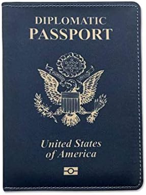 Nutcase Designer Passport Holder Leather Travel Wallet Organizer with Pocket for Passports, Cash, Credit Card, IDs etc - Diplomatic Passport