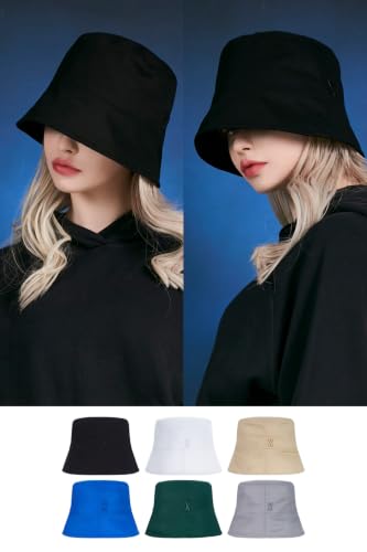 Image of VARZAR Official Store /Stud Drop Over fit Bucket hat / 6colors Unisex Deeper Small face Effect UV Protection hat
