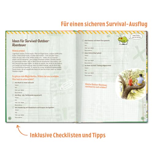moses. Outdoor Survival – Alles, was du zum Überleben in der Natur brauchst, Kinderbuch mit Anleitungen und Checklisten, Mitmachbuch für Kinder ab 8 Jahren (Expedition Natur)