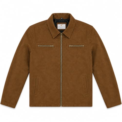Kesele Men's Brown Suede Jacket M - Image 3