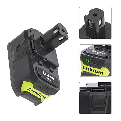 Image of 18V Battery and Charger Combo for Ryobi 18 Volt Cordless Tools Battery and P118B Charger, 18V Battery Capacity Output 5.0Ah
