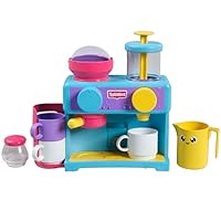 Tomy Toomies Bade-Barista, Wandmontiertes Baby-Badespielzeug als Café & Schaumbad-Spielküche für Kleinkinder - Küchen-Set: 3 Tassen, 1 Krug, 1 Shaker – ab 18 Monaten für Mädchen & Jungen