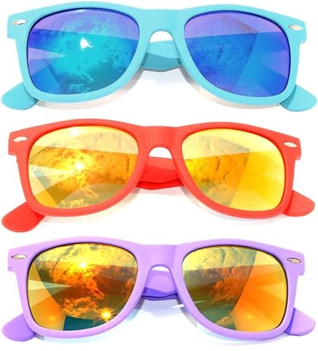 Image of OWL Retro Vintage Sunglasses Colorful Mirror Lens Matte Frame 3,5,6,10,12,14 Pairs