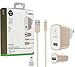 Belkin Metallic Mixit -12W 2.4Amp Fast - Home & Car Lightning Charger Gold White Kit -(Retail Packing) for iOS iPhone 8/+/X iPad Pro