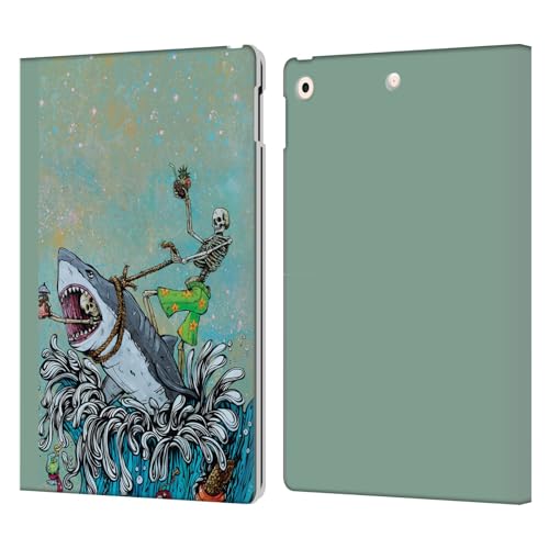 Étui portefeuille en cuir iPad 10.2 protection motif surf housse rigide Apple