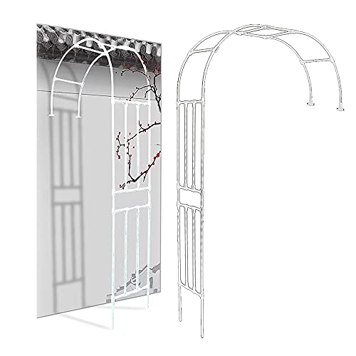 VGVSBG Jardín de Medio Lado, Forma de Soporte de árbol de Rosas, Forma de pérgola Decorativa, Aislamiento térmico de tubería de Acero Recubierto de PE y cenador de bo