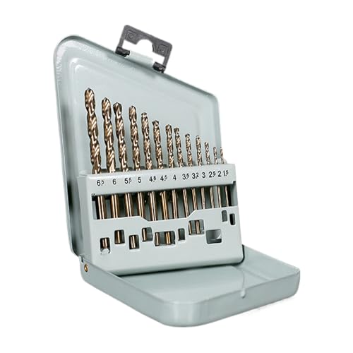 Juego de brocas de metal para acero | Brocas de cobalto HSS de alta capacidad de carga pesada - Accesorios Para Herramientas Eléctricas Para Construcción Azulejos De Drywall Albañilería De Aluminio Y