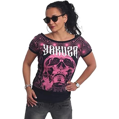 Yakuza Camiseta de cuello Galvanic Wide Crew para mujer Cover