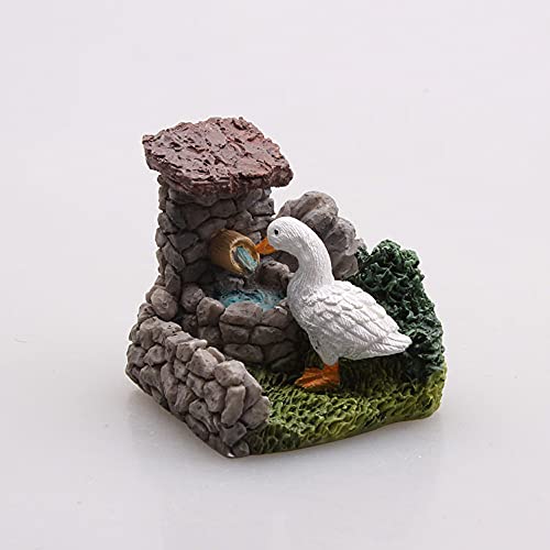 X Hot Popcorn Mini Animals Bunny Miniature Figurines Fence Rabbit Duck Sheep Model Fairy Garden Miniature Moss Landscape Diy Terrarium Crafts Ornament Accessories For Home Decoration, Set Of 5 #TOP3
