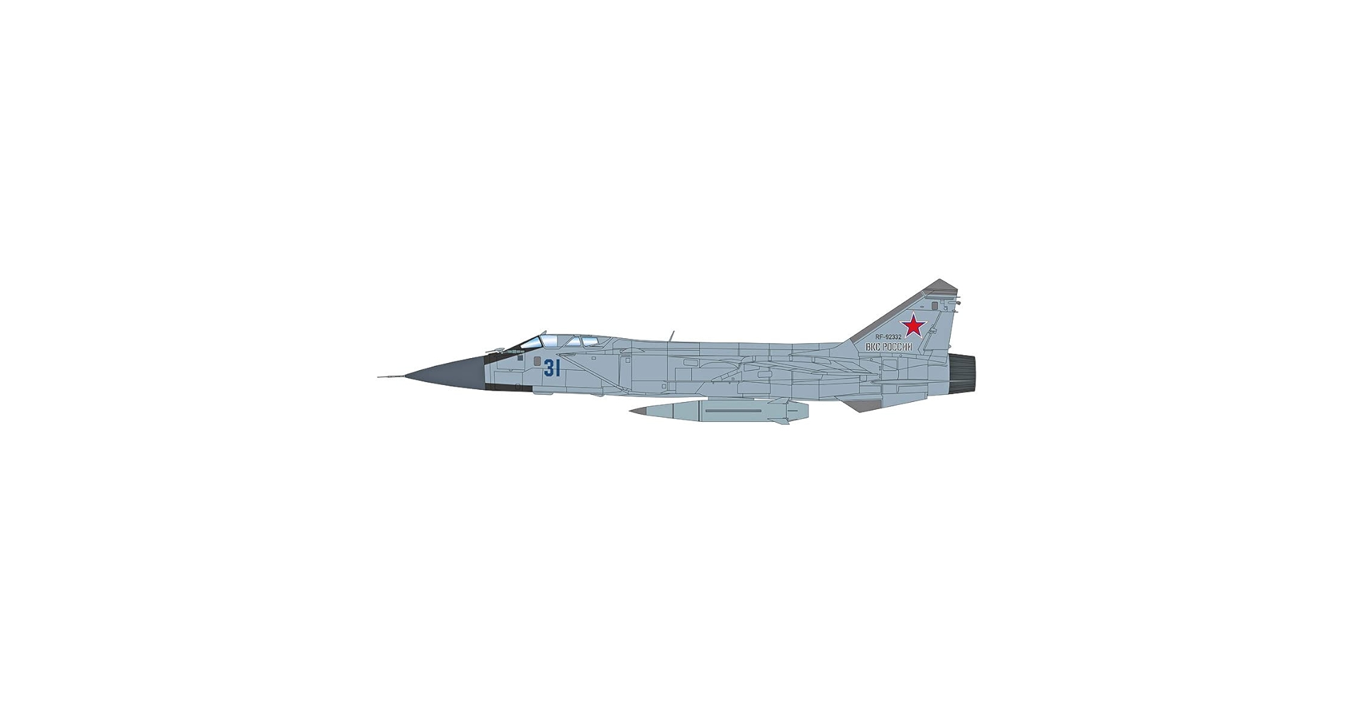 Amazon.com: Mikoyan MIG-31K Foxhound D Interceptor Aircraft